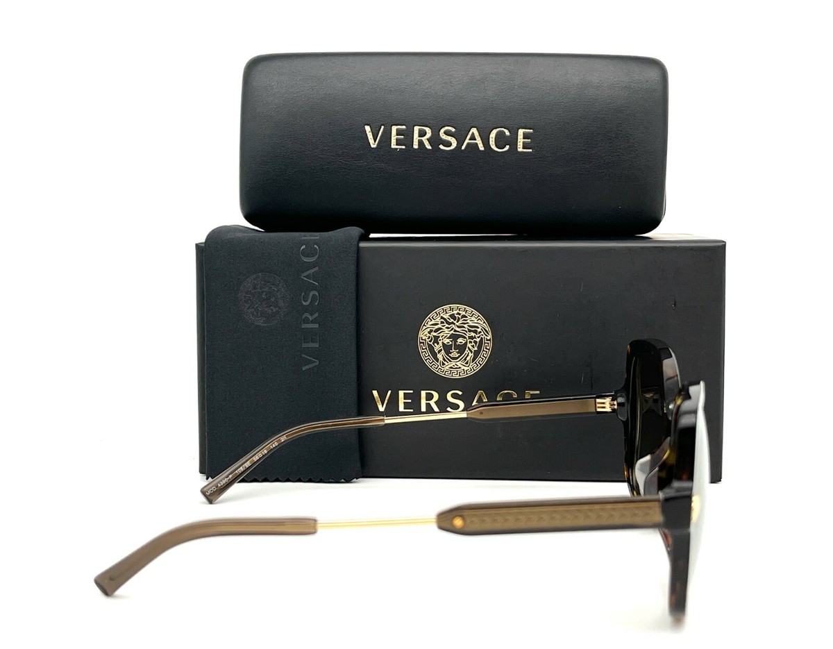 NEW VERSACE SUNGLASSES HAVANA WOMEN EYEWEAR VERSACE VE4390F 108/6E Versace Sunglasses Women main image 3