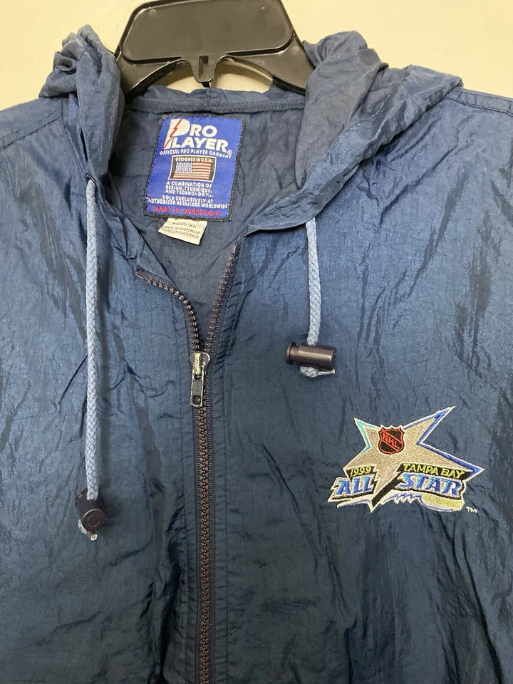 Chaqueta De Colección Años 90 NHL Pro Player Tampa Bay Lightning Azul All Star Game Talla XL Foto 2 de 4