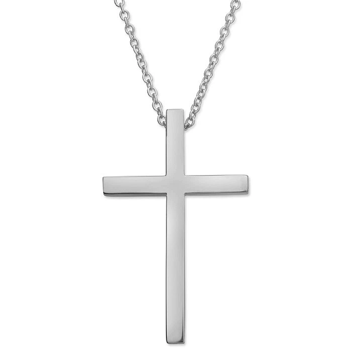 Platinum crucifix hotsell necklace