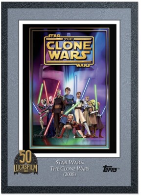 2021 Topps Lucasfilm 50th Anniversary: #17 Star Wars: The Clone Wars (2008)