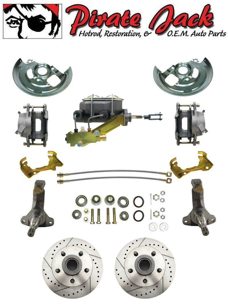 Drum to Disc Brake Conversion With Manual Brake Master Cylinder & Prop Valve Kit eBay