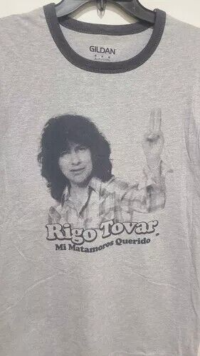 Rigo Tovar XL Mexico Cumbia Tropical Grupero Shirt Matamoros Selena Mojado - Bild 3 von 4
