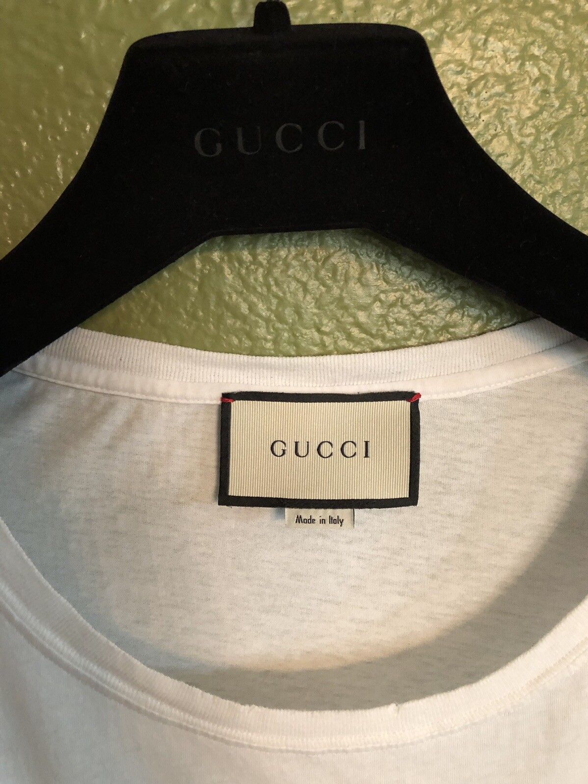 100% Authentic GUCCI White Tiger Patch Cotton Jer… - image 7