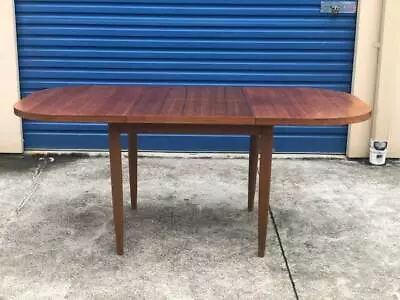 Rare Parker Furniture Style Teak Veneer Mcm Retro Dining Table Rare Parker Furniture Style Teak Veneer Mcm Retro Dining Table