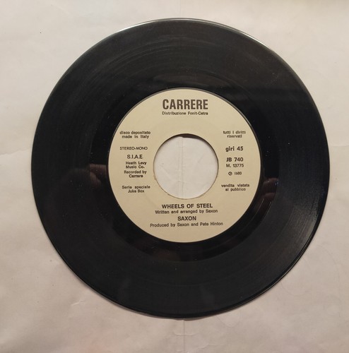 Vinile 45 Giri Saxon Wheels of steel prezzo ebay