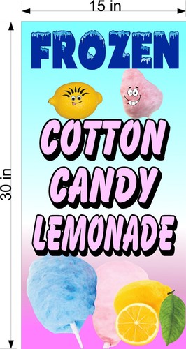 15" X 30" VINYL BANNER FROZEN LEMONADE DRINK With FRUIT CHOOSE FRUIT FLAVOR - Picture 19 of 19
