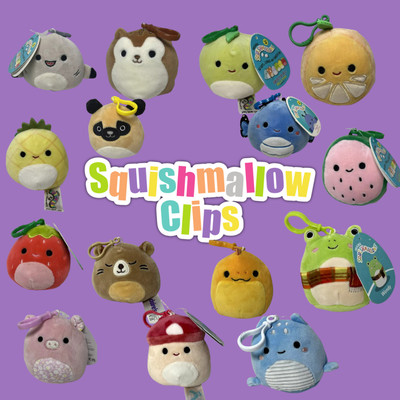 Squishmallows Clip-On Plüschtier 3,5 Zoll