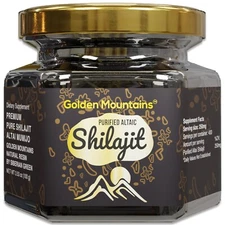 Golden Mountains Shilajit Resin Premium Pure Authentic Siberian Altai 100g