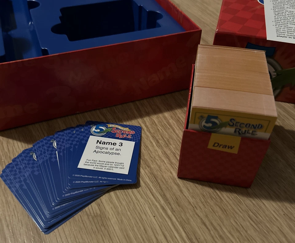 **100% COMPLETO** REGLA DE 5 SEGUNDOS Just Spit It Out Edición 10 Aniversario 2020 Foto 4 de 4