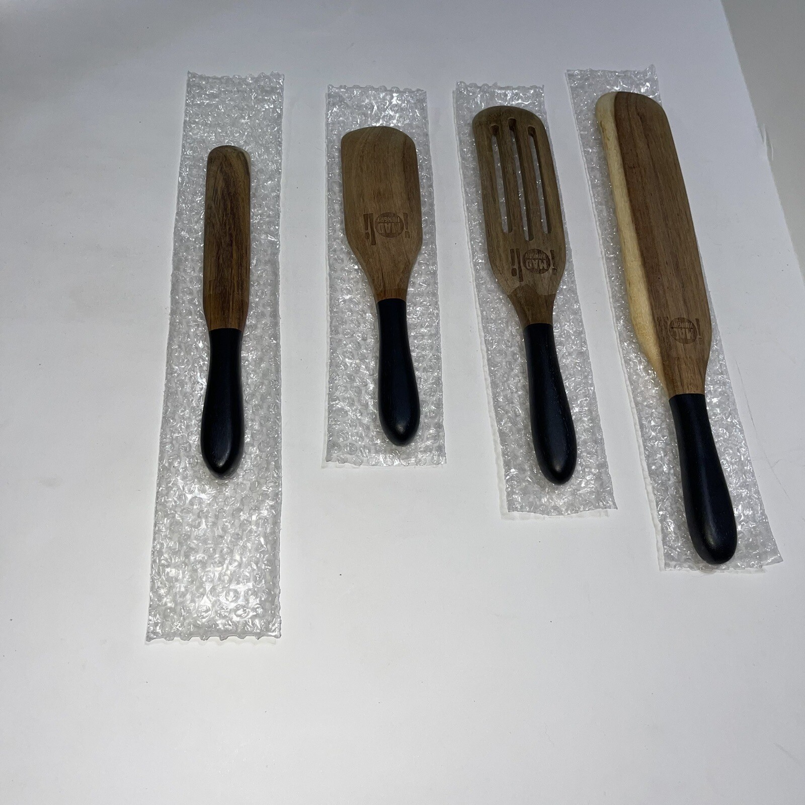 Kalorik Mad Hungry Original 4Piece Acacia Spurtle Set Wood BRAND NEW eBay