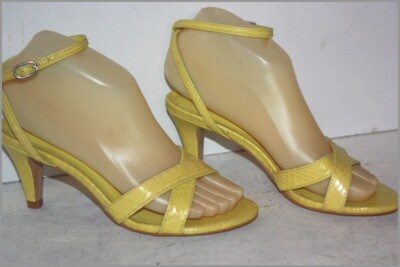 Sandales Minelli à Talons Plats En Cuir Vert - Taille 36, Occasion TBE