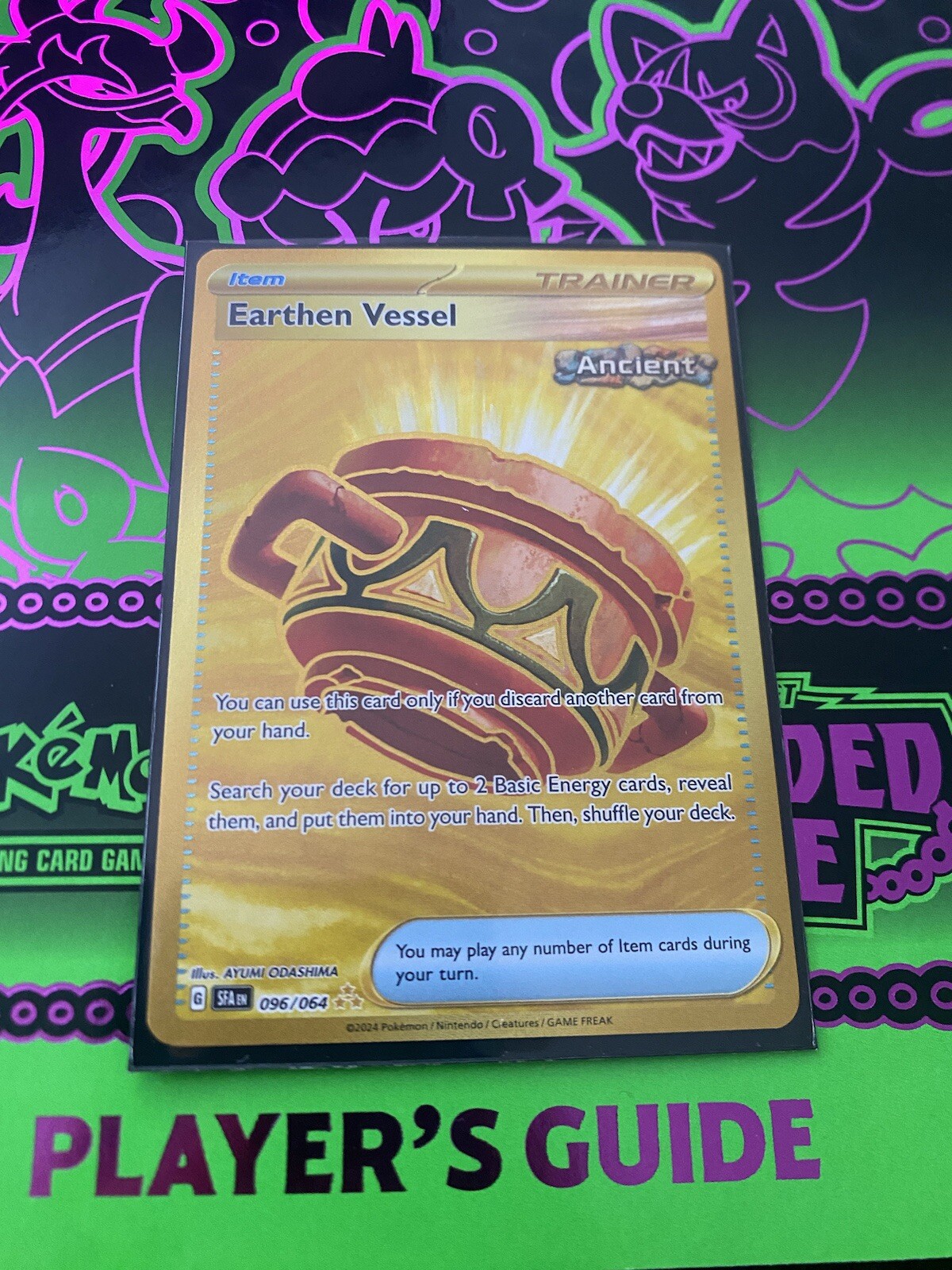 Earthen Vessel #96 From Pokémon Shrouded Label 