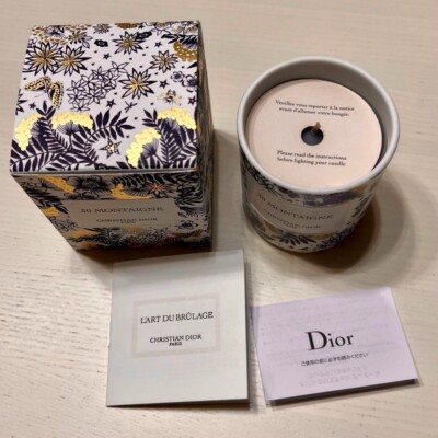 Christian Dior Aroma Candle 30 Montaigne 65x57mm Unused w/Box | eBay