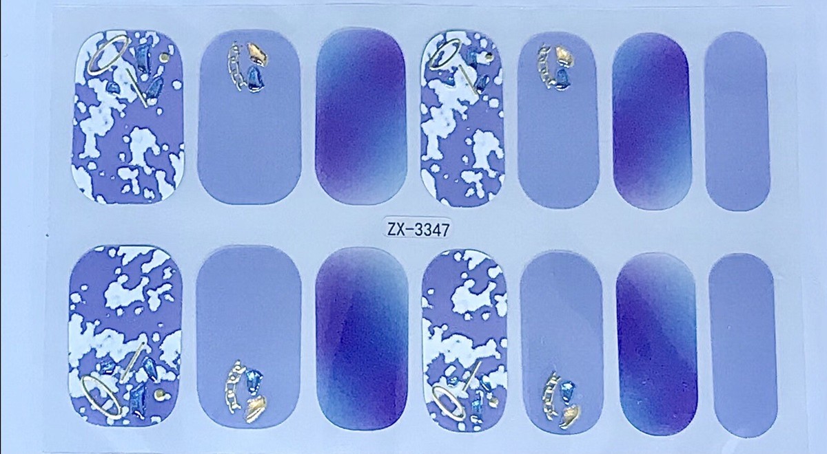 Color Gel Nail Polish Strips . ZX-3347. Read Description