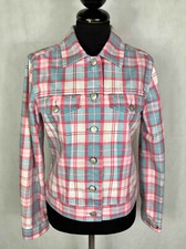 TOMMY HILFIGER Giubbotto Donna Cotone Scozzese Cotton Woman Jacket Sz.S - 42