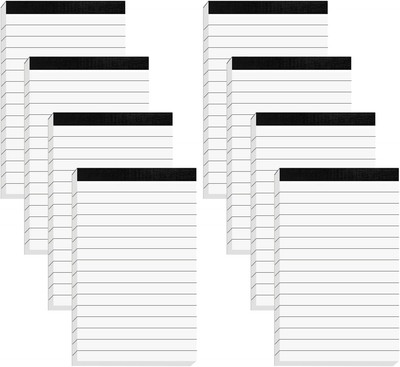 8 Pcs Note Pads Refills 3 X 5 Inches Memo Small Notebook Writing Pads with 30 Sh