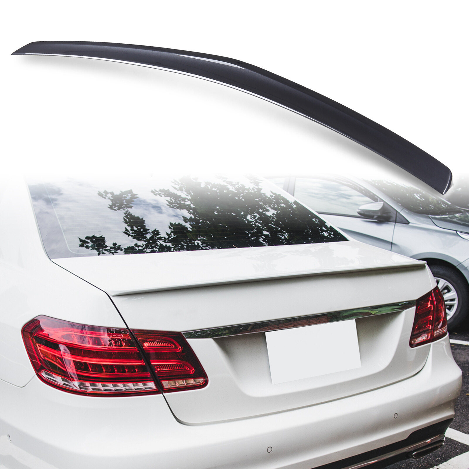 Painted 755 Steel Gray A Style Rear Trunk Spoiler for Mercedes Benz