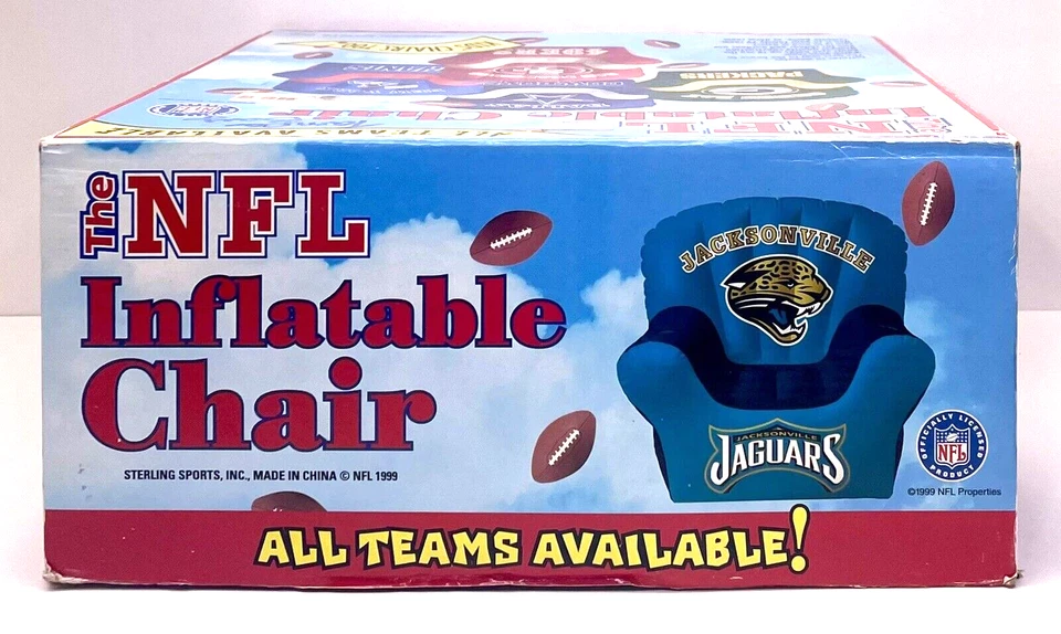 Vintage 1999 The NFL Inflatable Tampa Bay Buccaneers Adult Chair - Open Box - Image 4 of 4