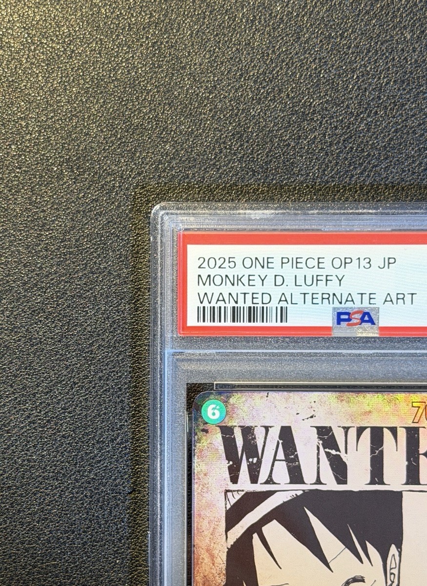 PSA 10 Luffy OP13-118 SEC Wanted SP Alt Art Carrying on His Will