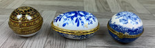 3 x Lidded Trinket Boxes - 2 x Past Times - Dressing Table - Ornamental