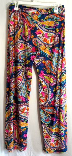 Pantaloni Trina Turk multicolore floreale paisley vita alta gamba larga taglia M usati in ottime condizioni - Foto 2 di 6