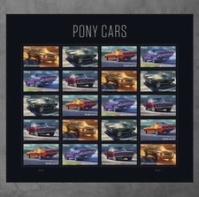 2022 USPS Pony Cars Stamps SC#5715-5719 -MNH- 100 PCS IN TOTAL