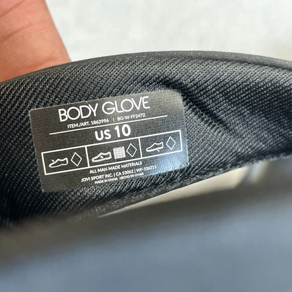 NWOB Body Glove Women's US 10 Flip Flops Thong  Black Sandals - Image 3 of 4