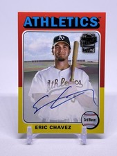 2021 Topps Archives - Fan Favorite Autographs 1975 Topps Eric Chavez #FFA-EC
