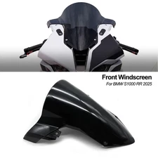 For bmw s1000rr windshield 2025 Black Front Windscreen Windshield Wind Deflector