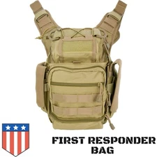 VISM FDE Tactical First Responders Utility Bag Shoulder Sling Messenger Pack