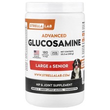 Advanced Glucosamine, Large  Senior Dogs, Bacon, 180 Soft Chews, 15.2 oz 432