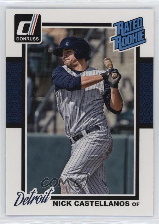 2014 Panini Donruss Rated Rookie Nick Castellanos #33 Rookie RC o6b