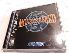 Monsterseed (PS1 Sun Soft, 1999) CIB ~ VGC ~ Pristine Disk