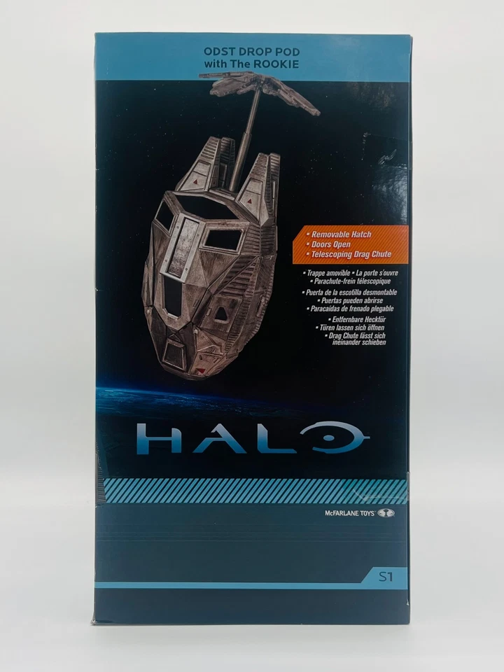 HALO 3 ODST DROP POD con FIGURA DE ACCIÓN DE NOVATO MCFARLANE TOYS SELLADO DE FÁBRICA NUEVO Foto 3 de 4