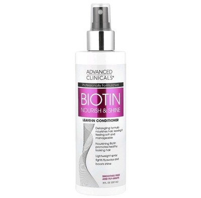 Biotin Leave In Treatment 8 Fl Oz Nourish and Shine Leave-in Conditioner