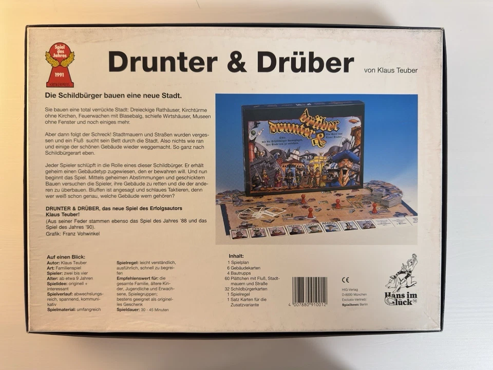 Drunter und Drüber - Spiel des Jahres 1991 - Brettspiel - VOLLSTÄNDIG - GUT - Bild 2 von 4