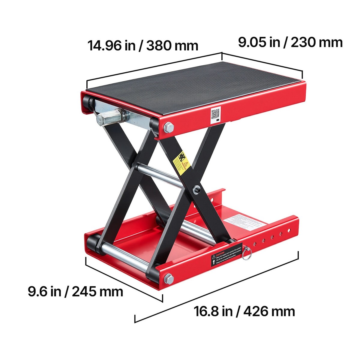 Uimoso Motorcycle Scissor Jack Lift 1100 lbs Capacity with Wide