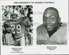 1989 Press Photo University of Virginia's running back Marcus Wilson - lra52596