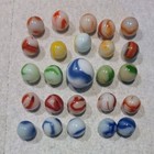 Lot Of 26 Vintage Marbles. WV Swirls,cac,peltier,akro Agate,alley NM-M — photo 4
