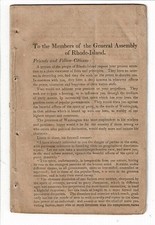 John Pitman / To members of the General Assembly of Rhode-Island Friends 1st ed