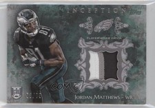 2014 Topps Inception Rookie Patch Green 53/75 Jordan Matthews #RP-JM Patch 0pm