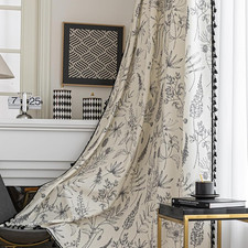 Erbnaryx Boho Floral Curtains French Country Farmhouse Curtains 84 Inches Long