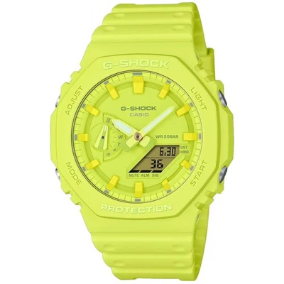 Casio G-shock Gelb Unisex Armbanduhr GA-2100-9A9ER - Bild 1 von 4