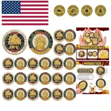 24 Pcs Put on The Whole Armor of God Coin Round Commemorative Coins Souvenir ...