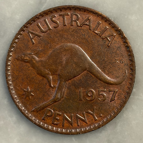 1957 Australia Penny - VF - Very Fine