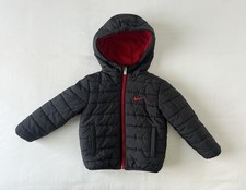 Nike Black Red Kids Toddler Size 18M Puffer Full Zip Jacket