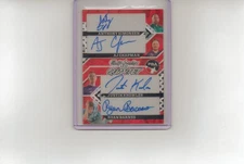 2025 Leaf Eclectic PBA - Simonsen-Chapman/ Knowles/R. Barnes -Auto  Quad Card /9