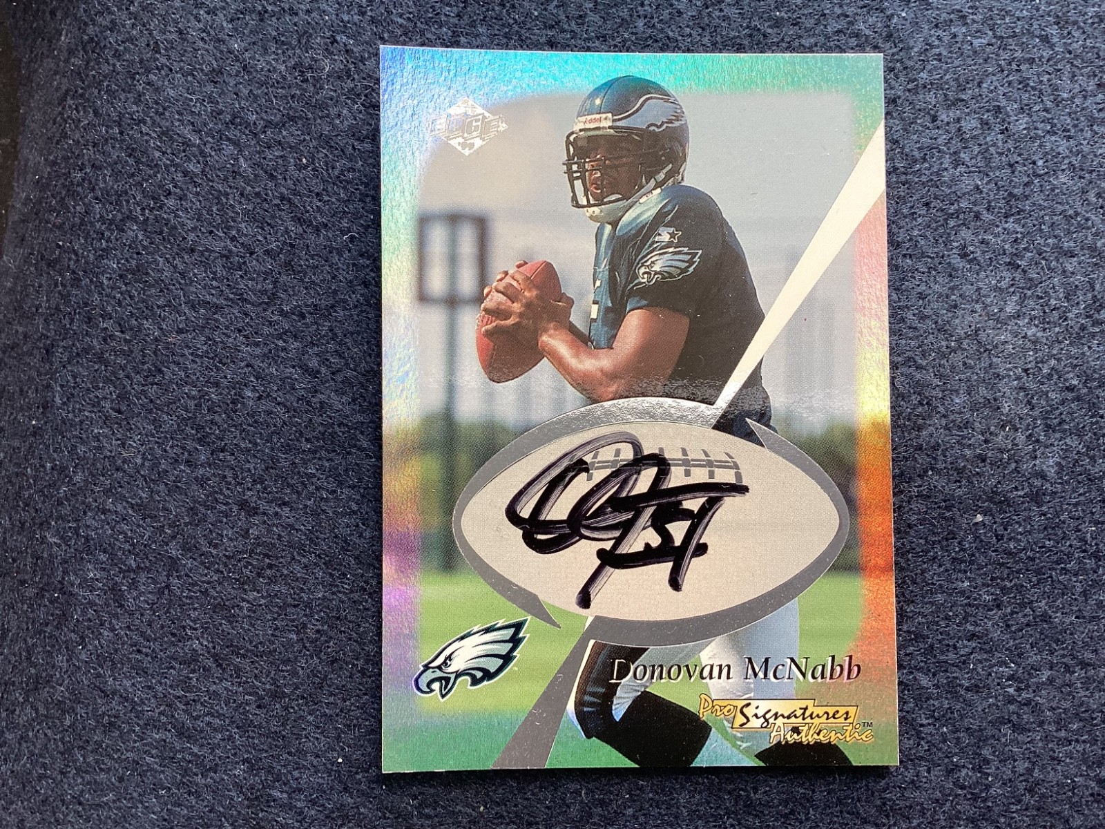Donovan McNabb Collector's Edge 1st Place Pro Signature Authentics # Pro Signature Authentics