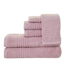 Classic SoftTouch Cotton Premium 6-Piece Towel Set Peony Pink