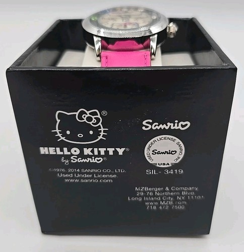 Hello Kitty Sanrio Watch Pink Band SIL-3419 New Open Box - Picture 5 of 9